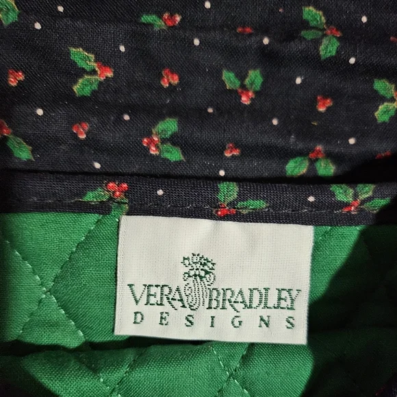📣TANYA Vera Bradley Monogrammed Christmas 🎄 Apron Matching Purse Like 🆕 - Picture 5 of 7